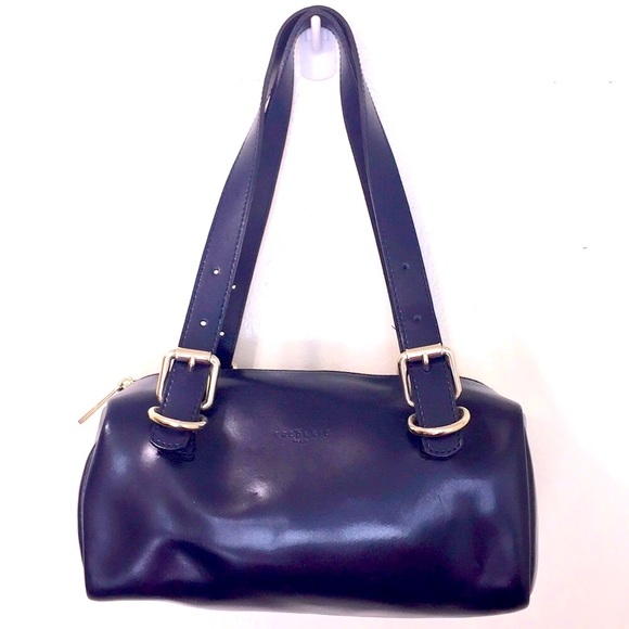Frederic T Paris Blue Marine Patent Leather Bag - Picture 1 of 9